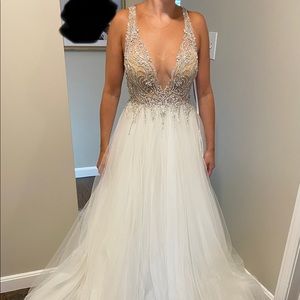 Unaltered wedding dress